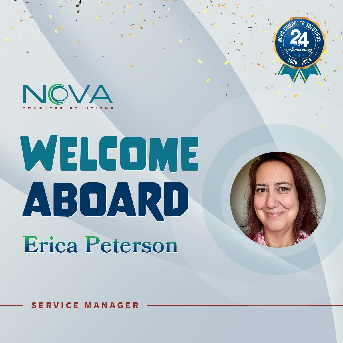 NOVA Computer Solutions Welcomes Erica Peterson as Service Manager